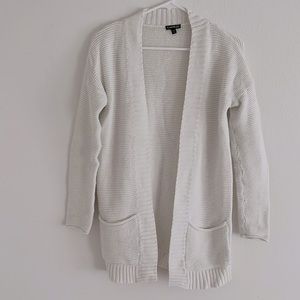 White cardigan